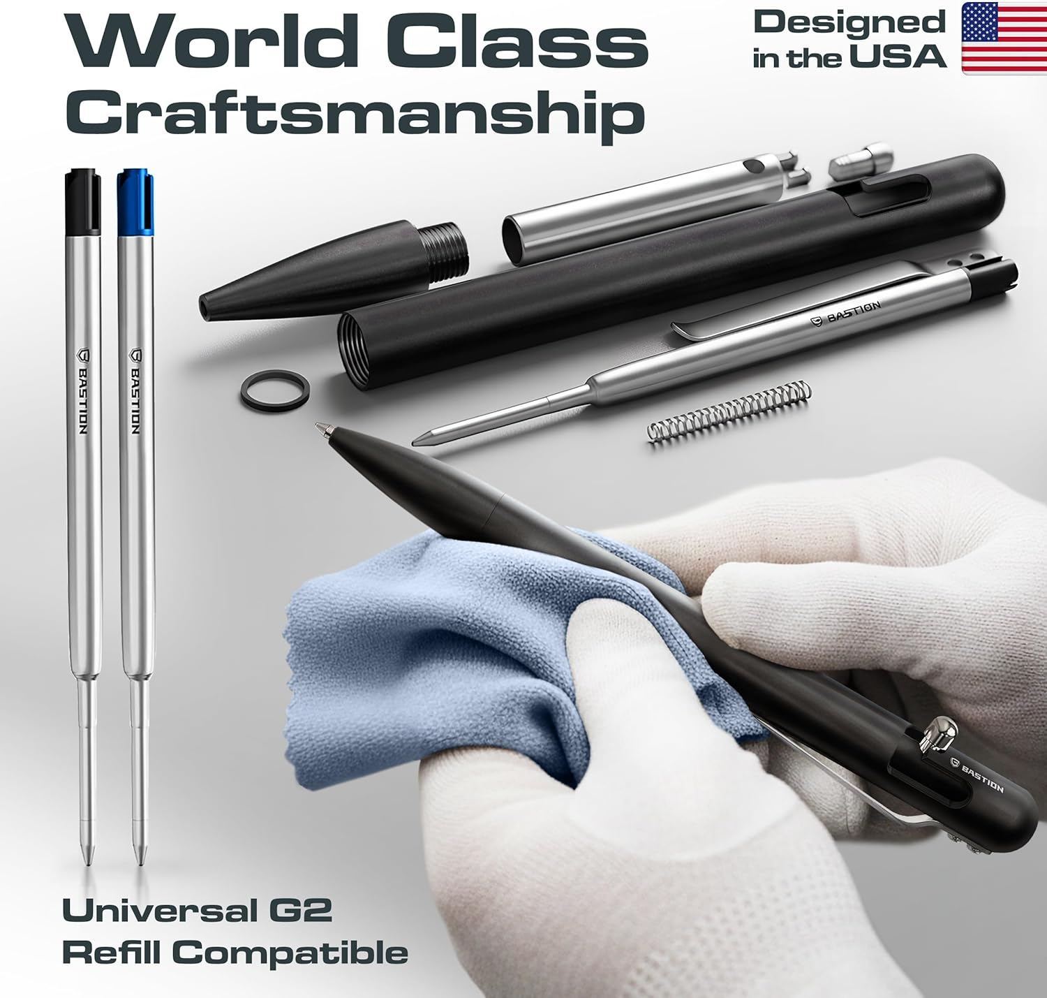Aluminum pen machined craftsmanship