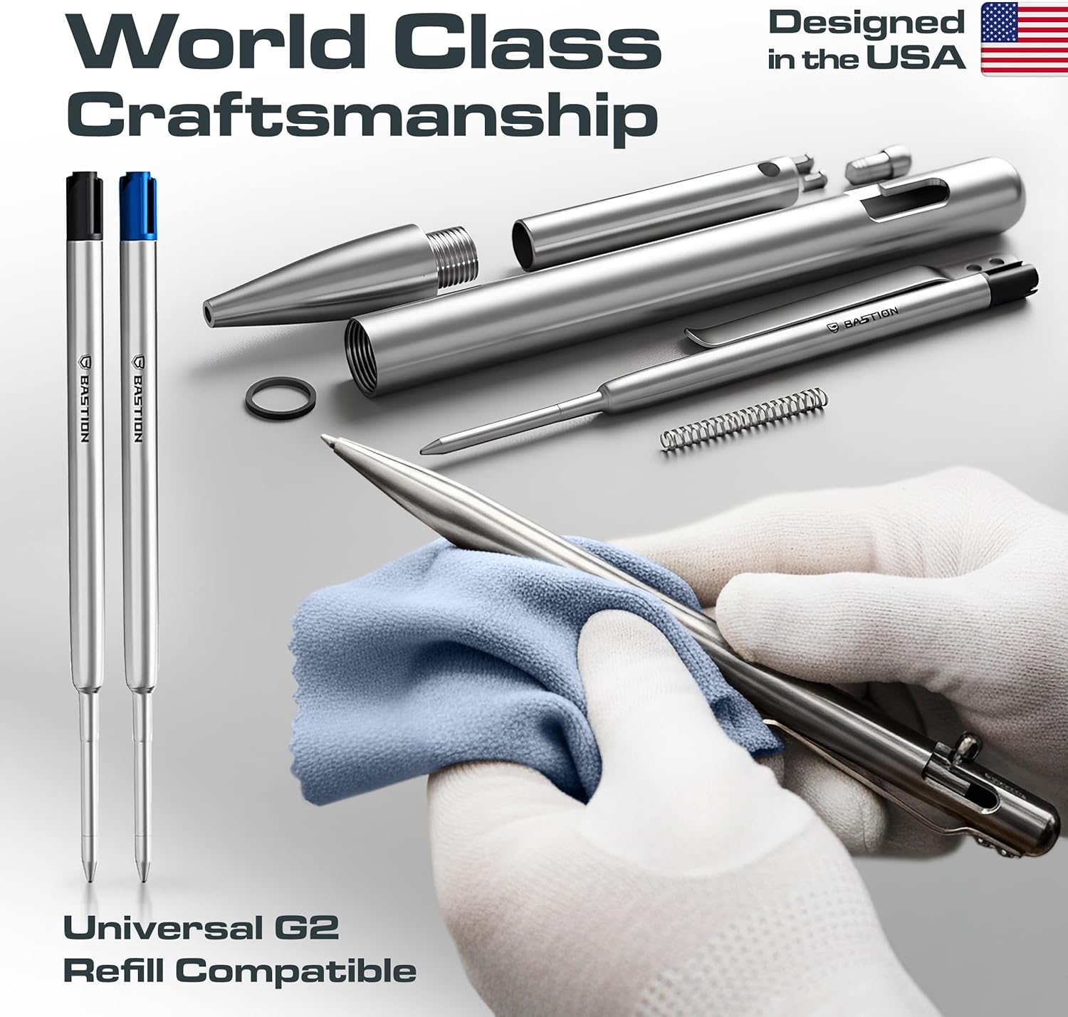 Stainless pen machined craftsmanship